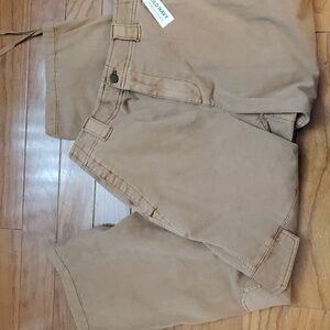 NWT Old navy cargo tan pants Size Large Draw String at legs